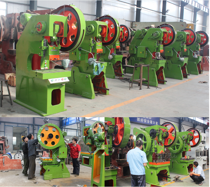 沖壓機床訂購型號為：J23開式可傾沖壓機床（沖床)：3臺，J21開式固定臺沖壓機床（沖床）：4臺?，F在貨已發至寧夏大武口礦機公司投產使用中，以下為發貨時拍攝實景圖